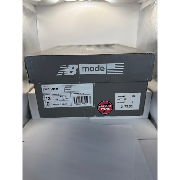 New Balance 990 "Black" – Size 13 - Picture 6 of 6